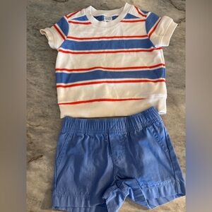 Carter's Blue and White Striped Kids Matching Set